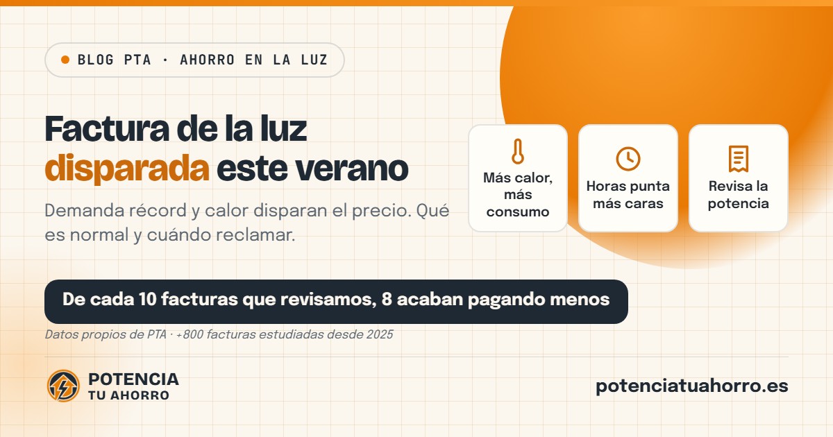 Factura de la luz disparada este verano: ¿error o normal?